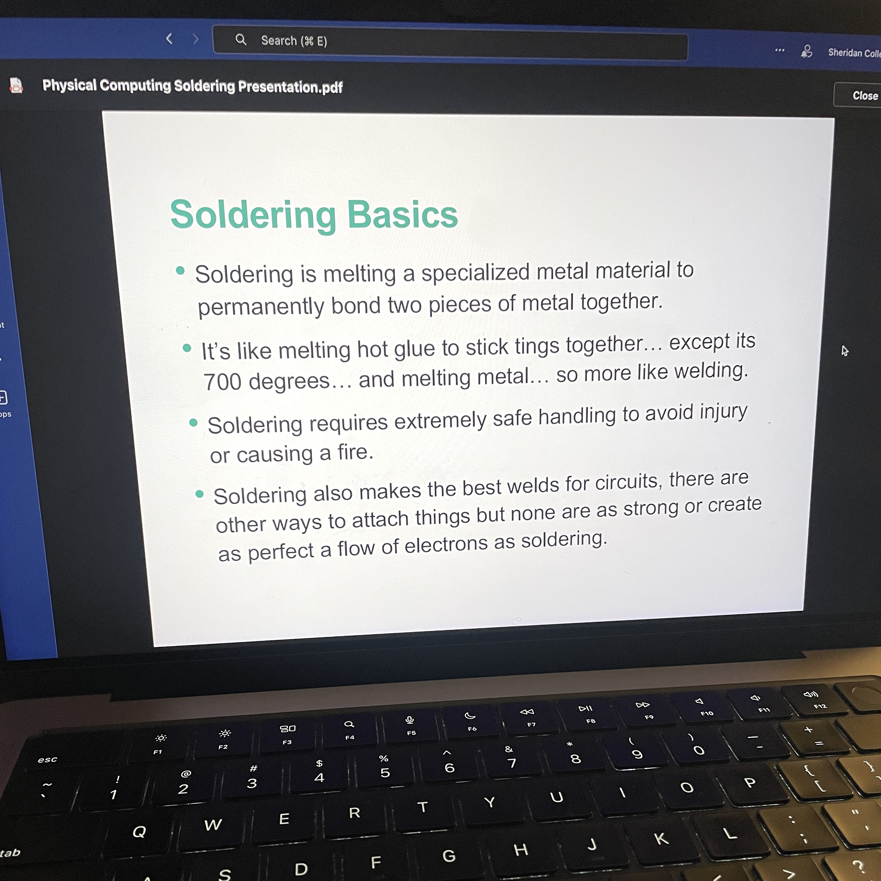 Our group participated in a soldering workshop to learn how to solder basic circuits.