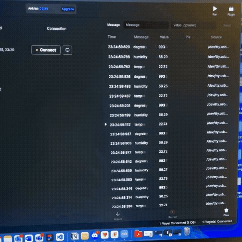 Transfering data to Protopie through the Arduino plugin