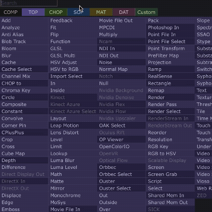 I explored the different tools in Touch Designer