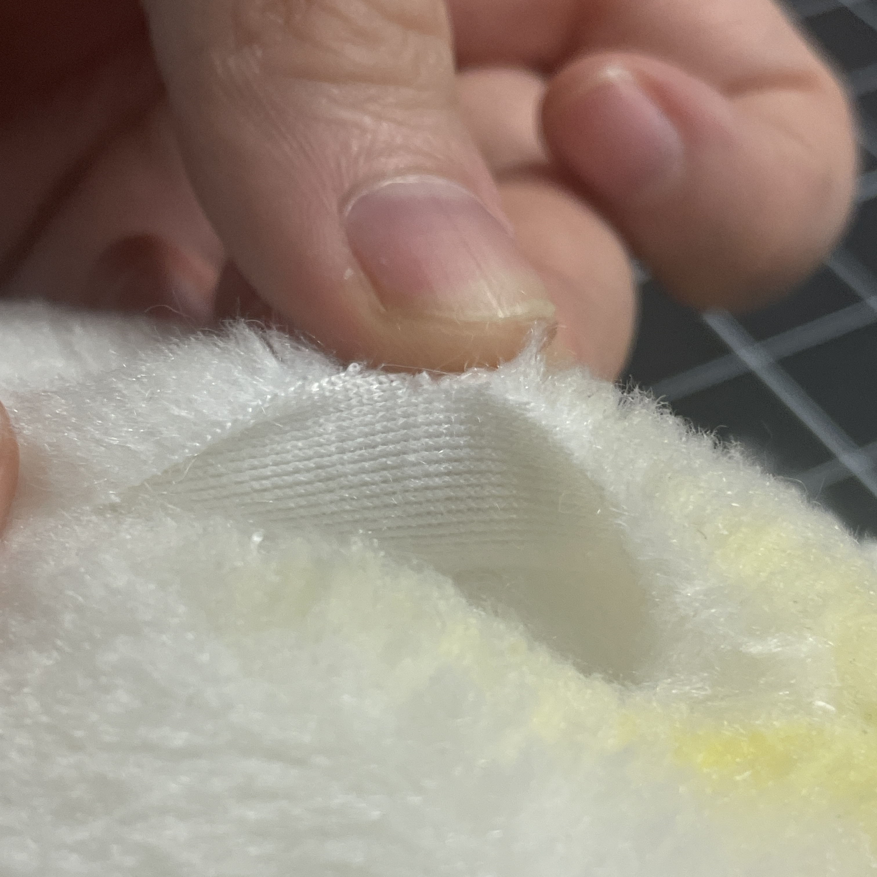 My partner Lucy and I cut open the plushies to analyze their fabric. This image shows Pongo's fur